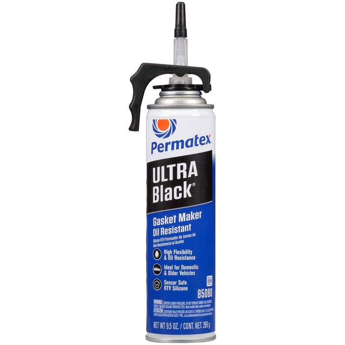 Permatex 81158 Silicone Adhesive Sealant, Black - 3 fl oz tube