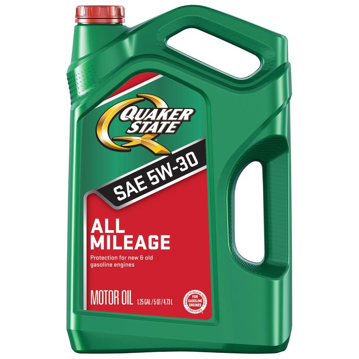 Castrol GTX High Mileage 5W-30 Synthetic Blend Motor Oil, 5 Quarts