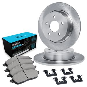 R1 Concepts Drilled And Slotted Black Disc Brake Rotor Set WHPN1-76125 - View #2