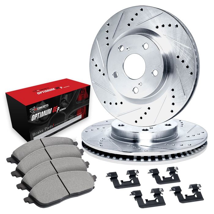 R1 Concepts Performance Brake Pads Rotors Kit WGUH1-40090