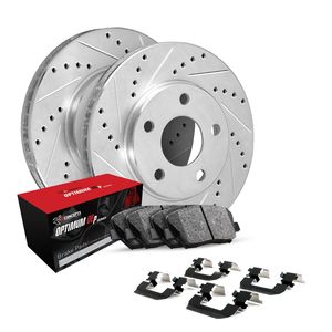 R1 Concepts Performance Brake Pads Rotors Kit WGUH1-40507 for Ford LCF