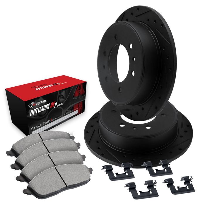 R1 Concepts Performance Brake Pads Rotors Kit WHUH1-67106