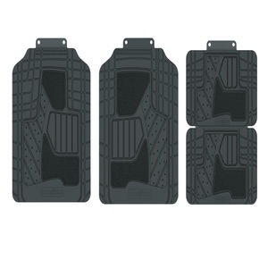 Goodyear Black Premium Rubber Floor Mat 4 Piece