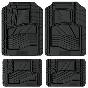 Goodyear Black Premium Rubber Floor Mat 4 Piece