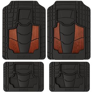 Goodyear Black Rubber Heavy Duty Floor Mat 4 Piece