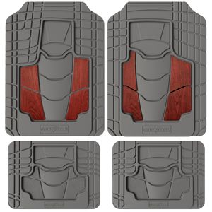 Goodyear Black Rubber Heavy Duty Floor Mat 4 Piece
