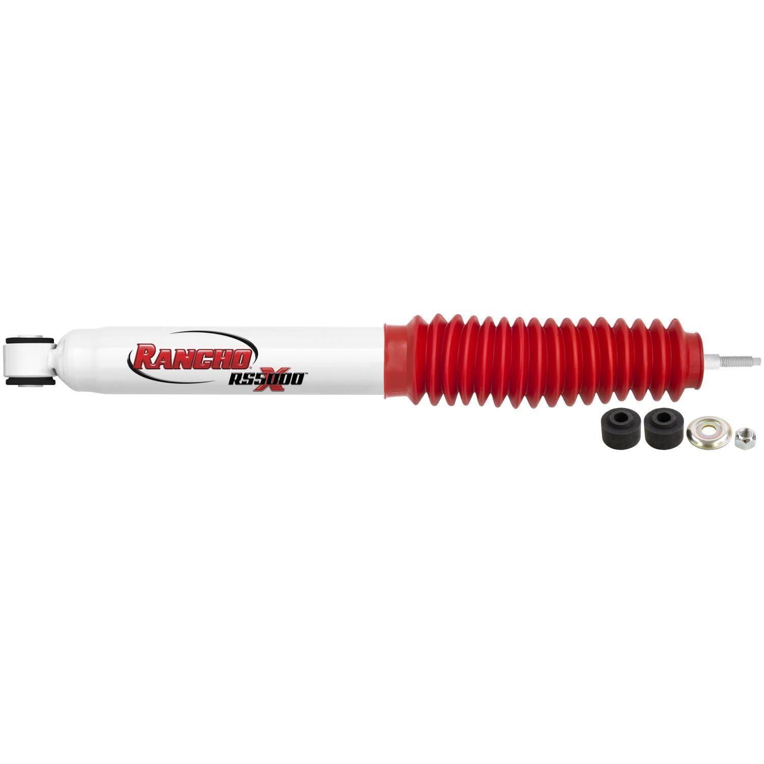 Rancho RS55043 RS5000X Shock Absorber - Improved Handling, Durable Nitro-Carburized Rod, All-Weather Fluid
