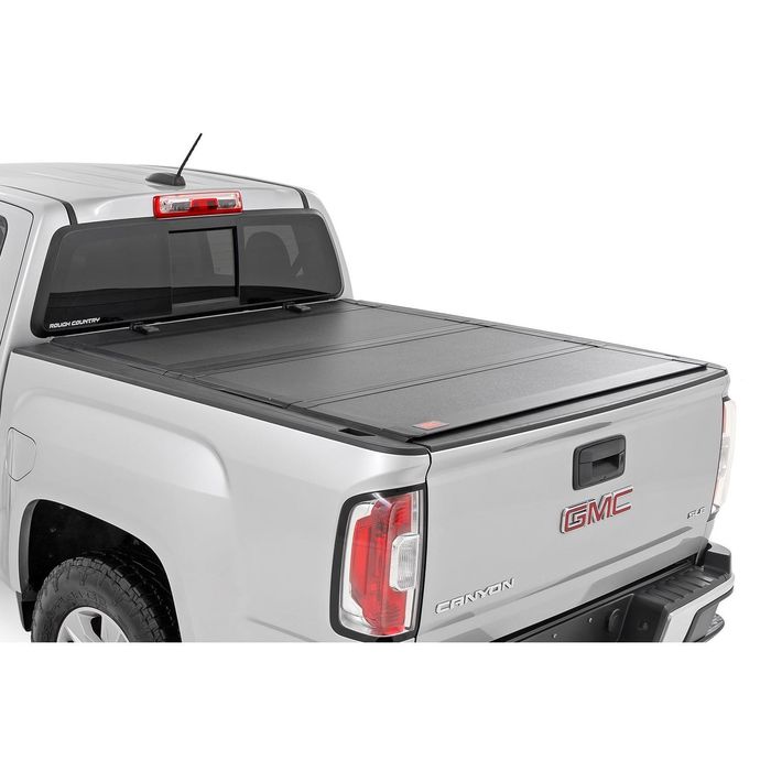 Rough Country Hard Flip Up Truck Bed Tonneau Cover For Toyota Tacoma