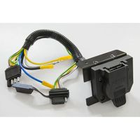 CURT 4-Way To 6-Way Trailer Wiring Adapter - Dual Output For Vehicle Towing