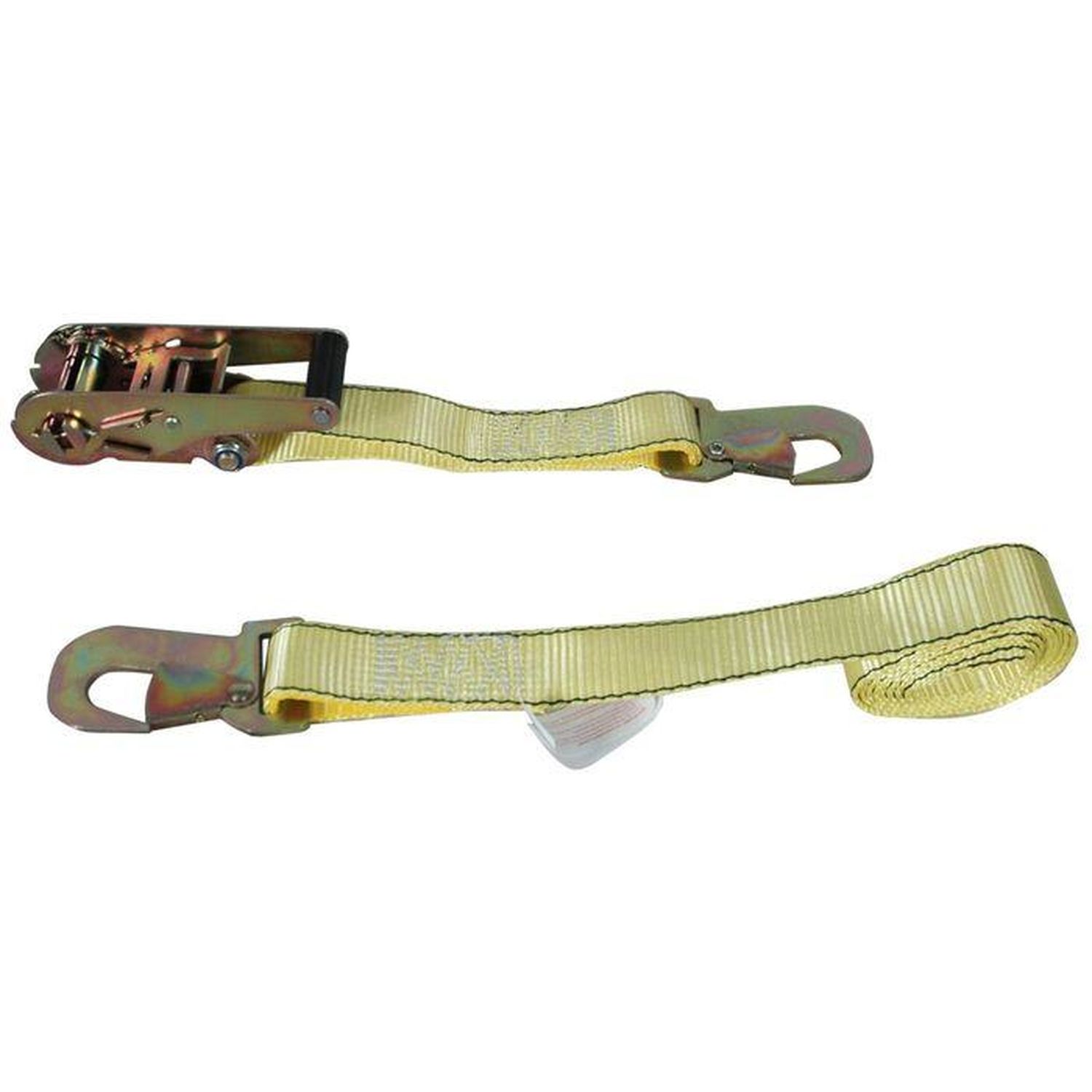 REESE Secure 1 1/2 in. x 7 ft. yellow super duty ratchet tie down