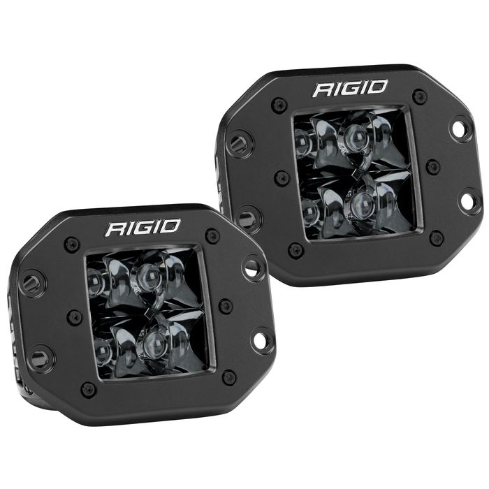 Rigid Industries Rigid D-Series Pro Midnight Light - Spot Diffused / Surface / Pair (RIG202513BLK) main image 1