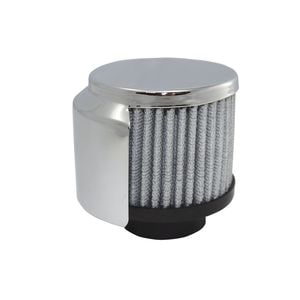 Built Tough Performance Chrome Steel Clamp-On Breather Cap with Shield High Performance Washable Filter for Ford
