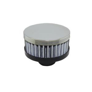Built Tough Performance Chrome Steel Push-In Shorty High Performance Washable Filter Breather Cap for Ford