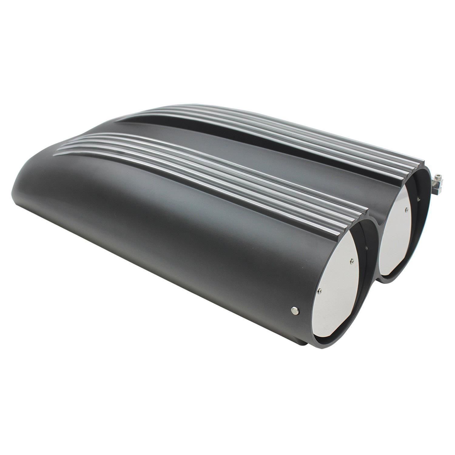 Built Tough Performance Dual Finned (Black Aluminum) Hood Scoop