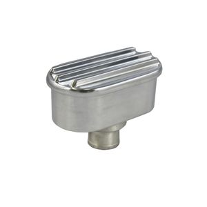 Built Tough Performance Polished Aluminum Push-In Oval Finned Breather Cap for Ford