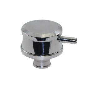Built Tough Performance Polished Aluminum Push-In Breather Cap with Tube Smooth for Ford