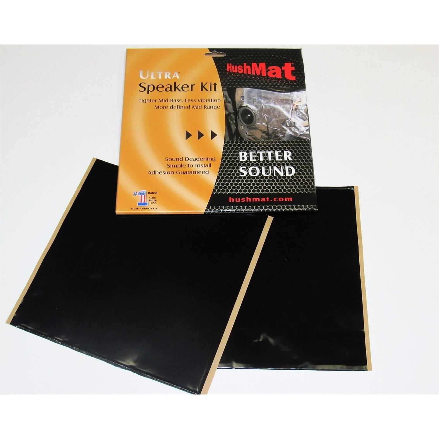 HushMat Black 12in x 11in Ultra Multi-Use Kit 4 Piece