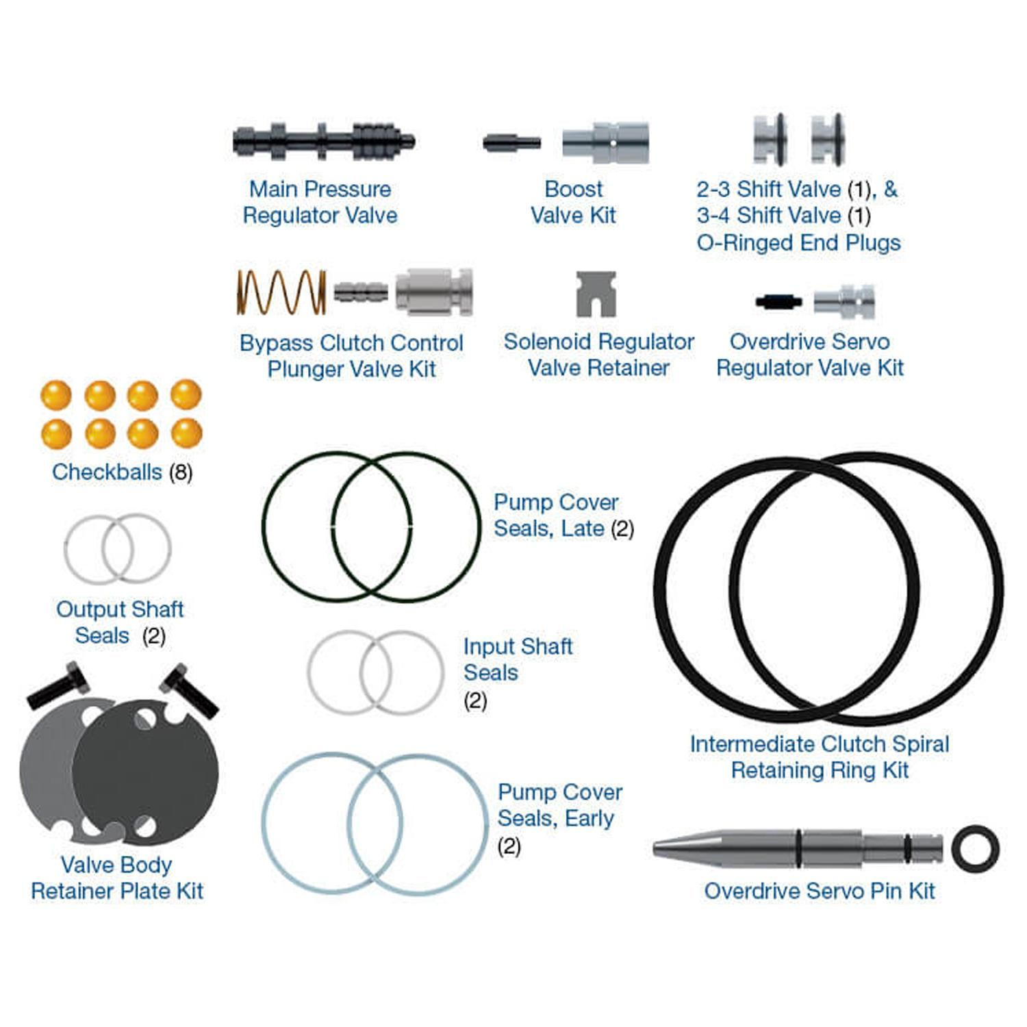 Rostra Valve Body Overhaul Kits 559013