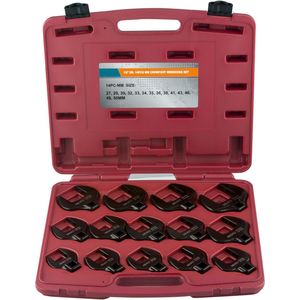 NEIKO 1/2in Drive Jumbo Crowfoot Metric Wrench Set 14 Piece