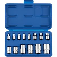 NEIKO XZN Metric Triple Square Spline Bit Socket Set 10 Piece