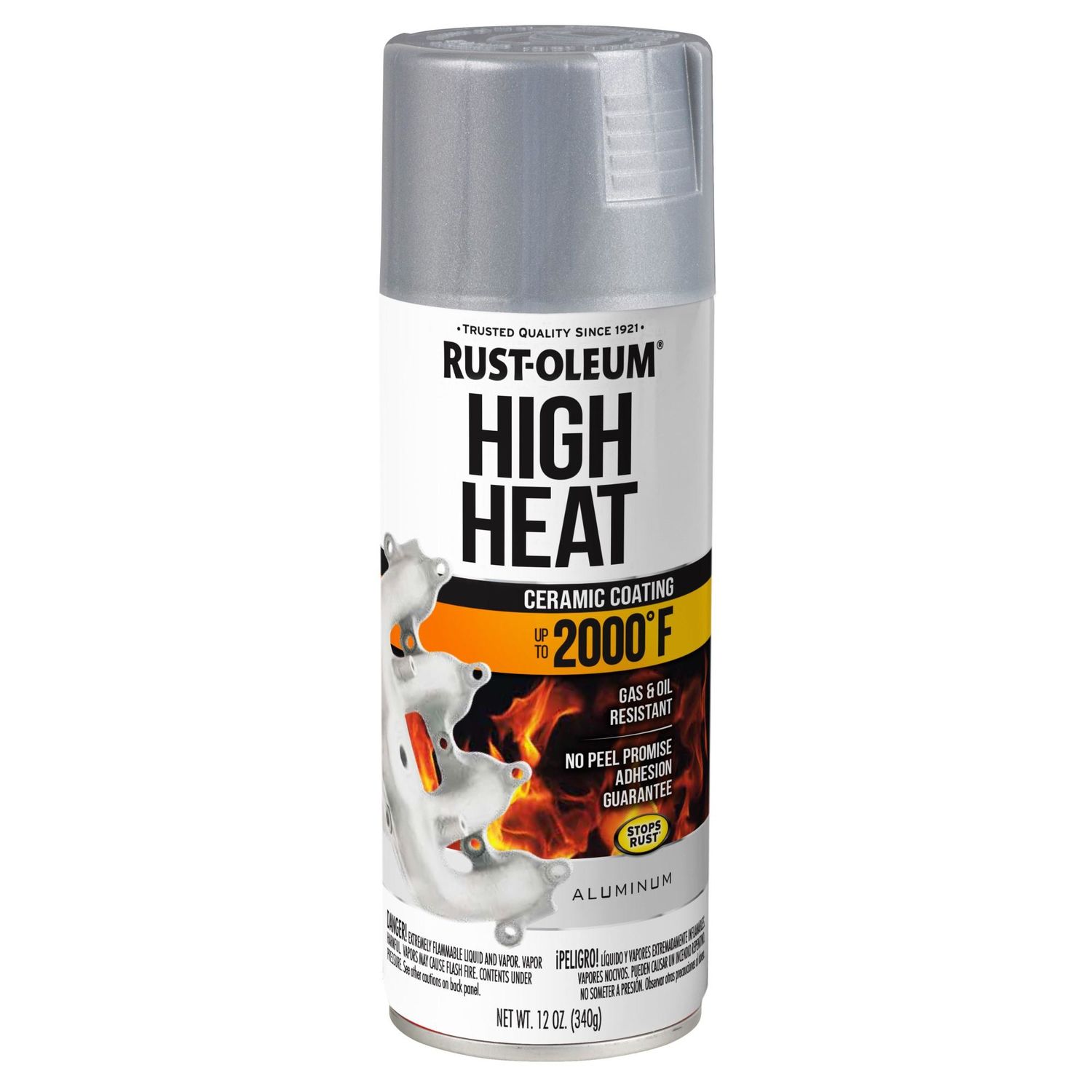 RustOleum Flat Aluminum 2000 Degree High Heat Spray Paint 12oz