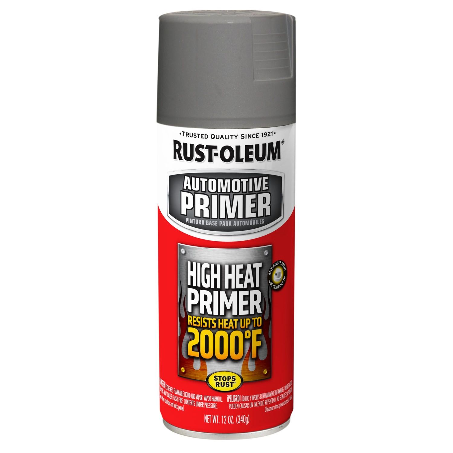 RustOleum Gray 2000 Degree High Heat Primer Spray 12oz