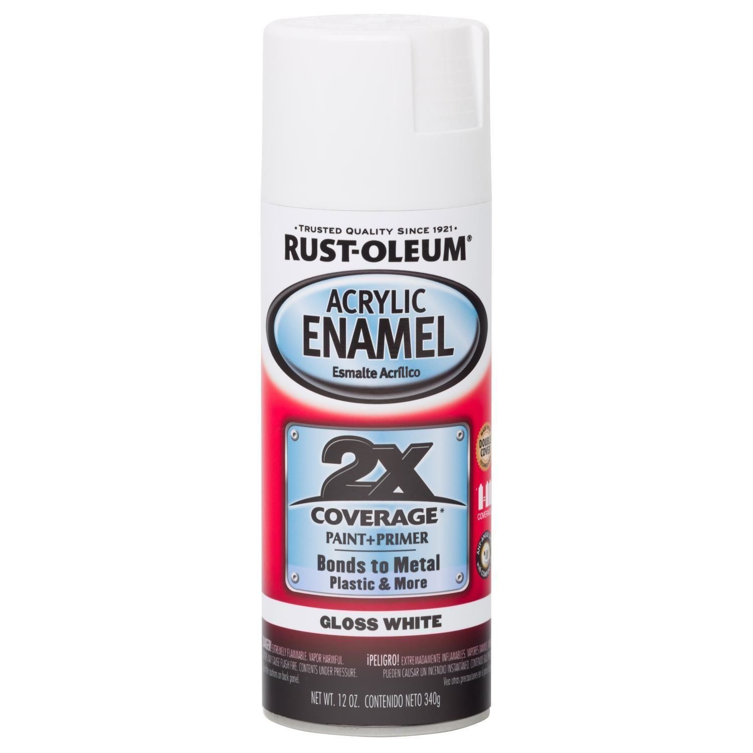 Rust Oleum White Acrylic Enamel Spray Paint