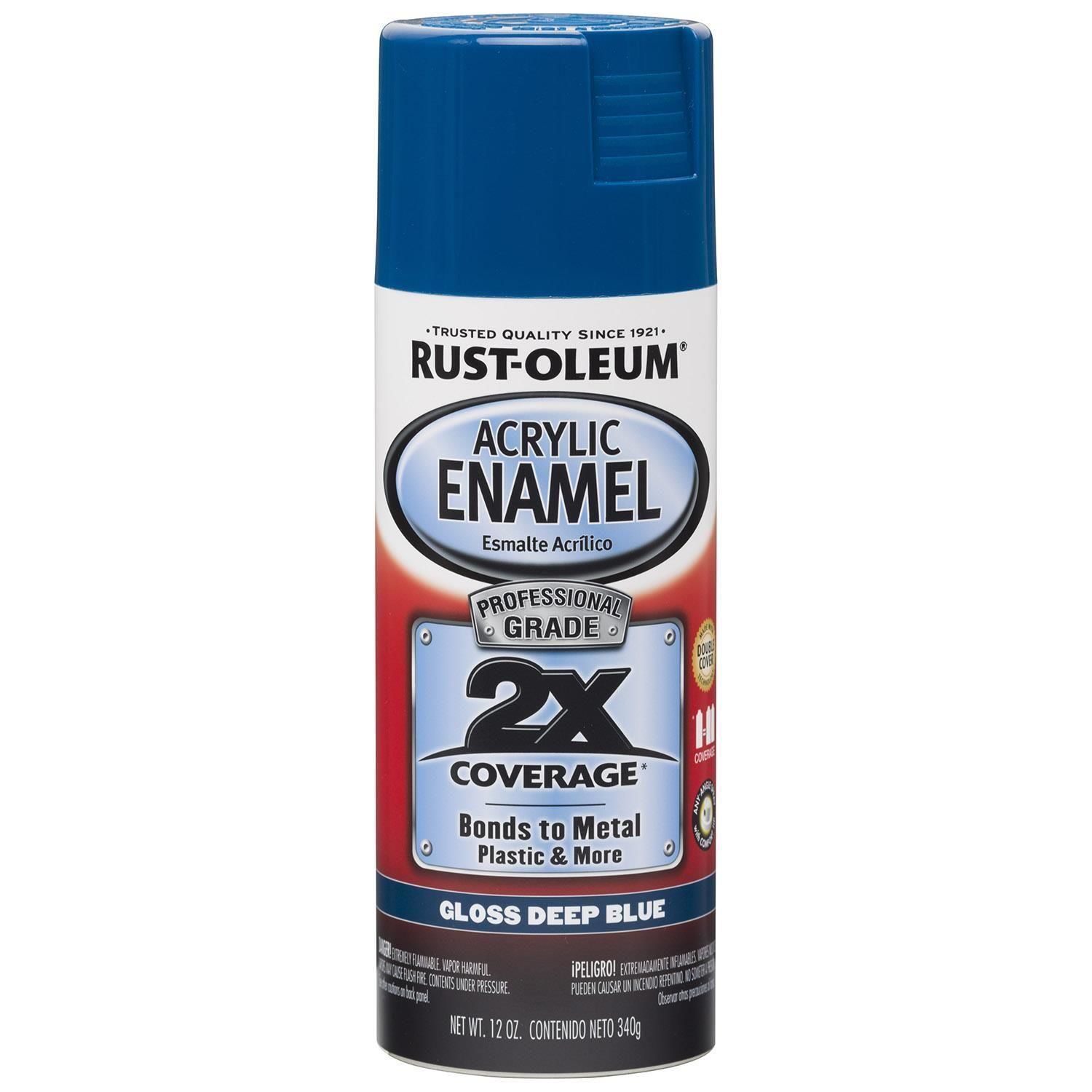 RustOleum Gloss Deep Blue Acrylic Enamel Spray Paint