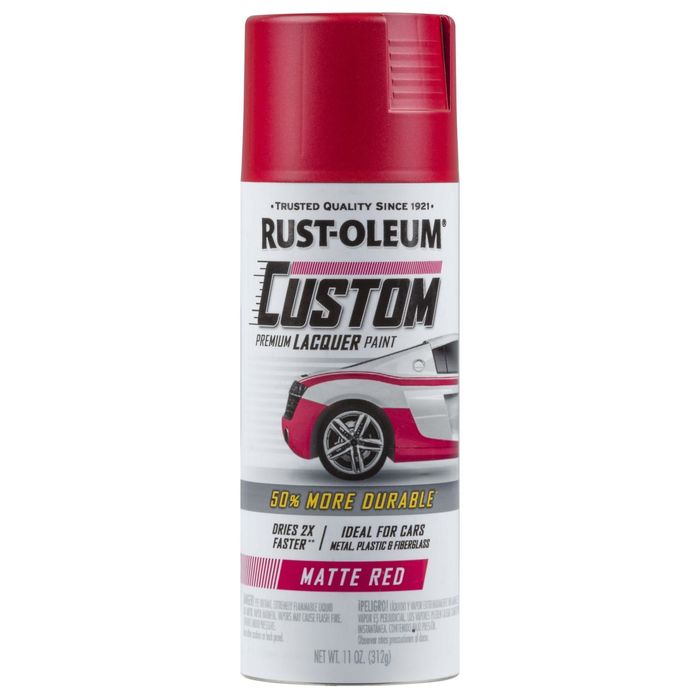 Rust-Oleum Automotive 11 oz. Matte Red Custom Lacquer Spray Paint (6-Pack)  311484 - The Home Depot