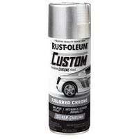 Rust-Oleum 343346 Automotive Custom Chrome Spray Paint, 10 oz, Black