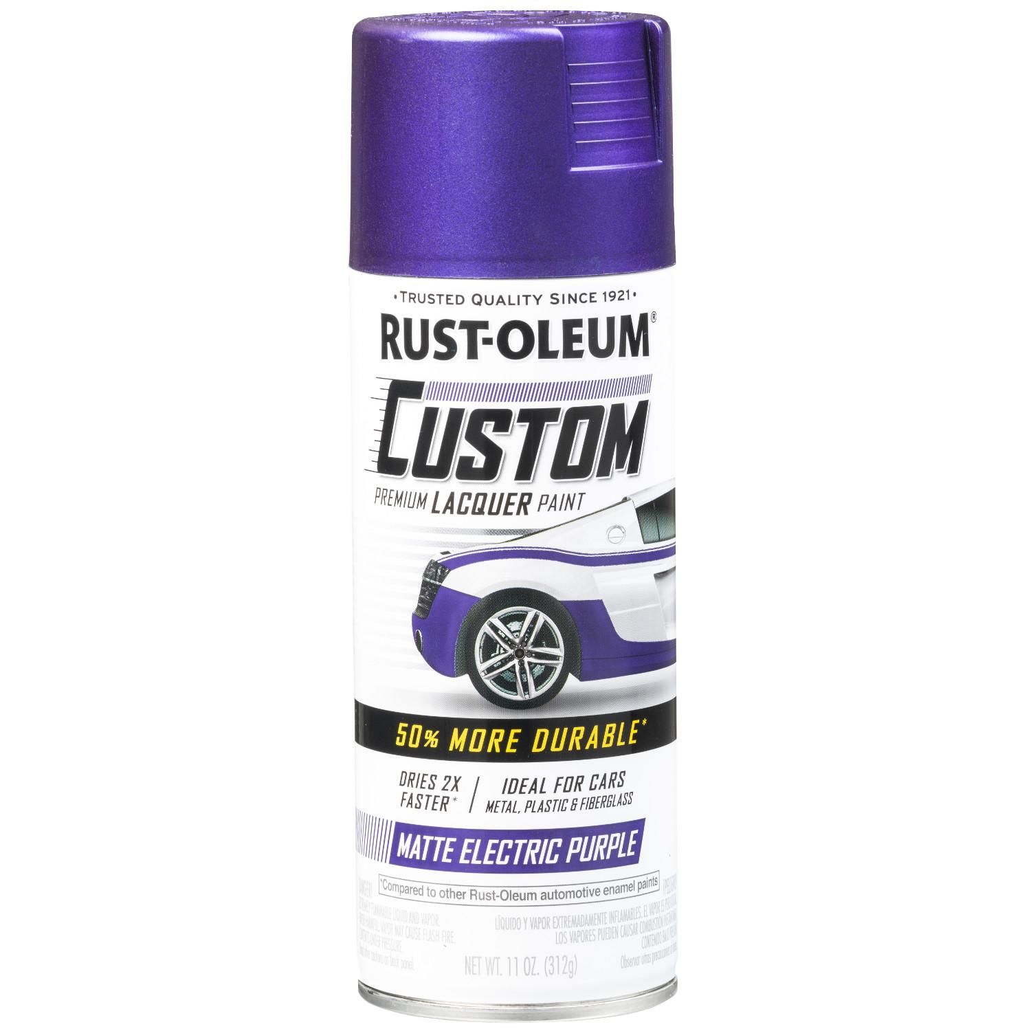 RustOleum Custom Premium Lacquer Matte Electric Purple Spray Paint 11oz