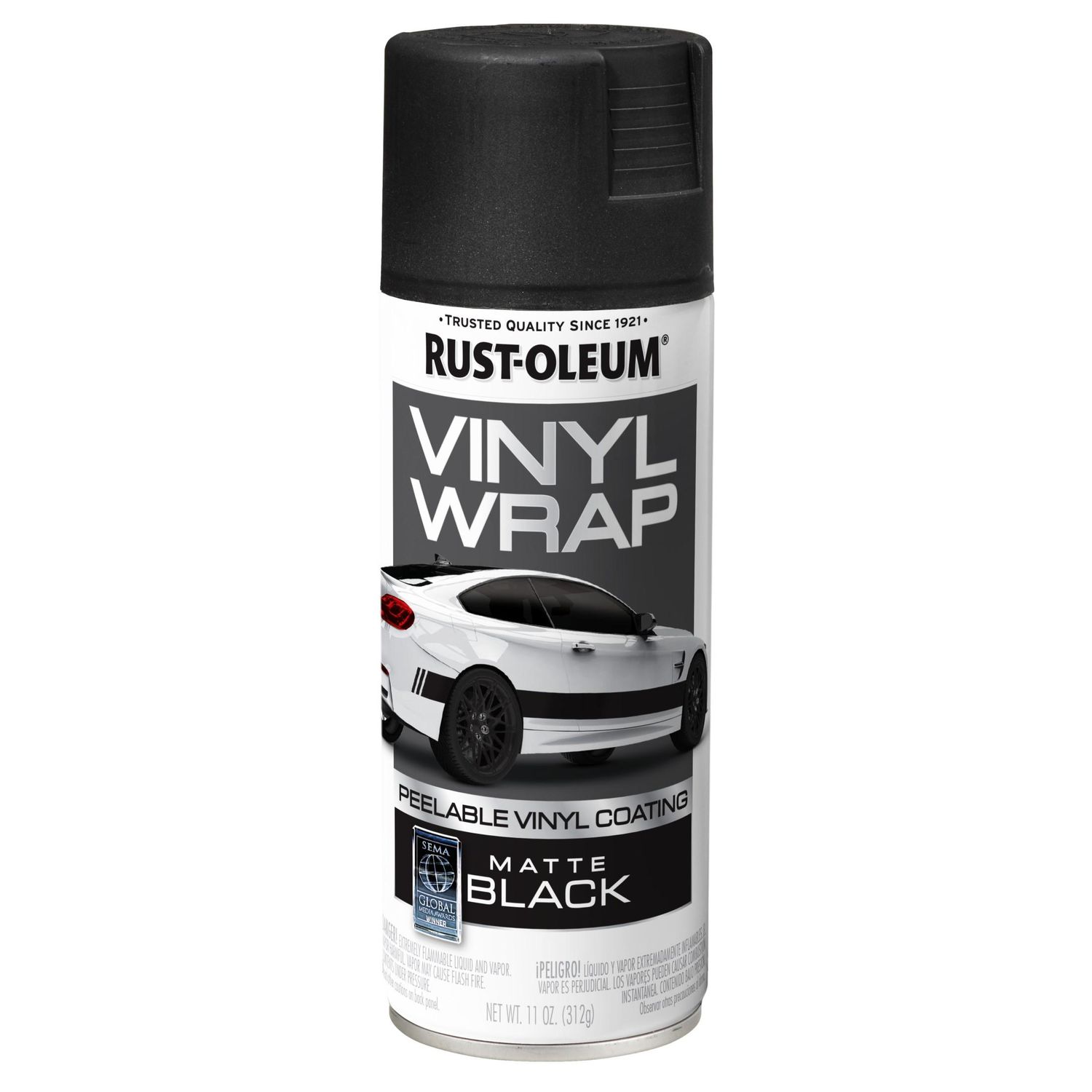 RustOleum Matte Black Vinyl Wrap Peelable Paint 11oz