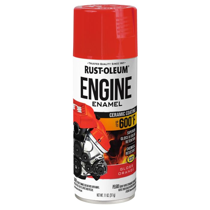 Rust-Oleum Chevy Orange 600 Degrees Engine Enamel Spray Paint