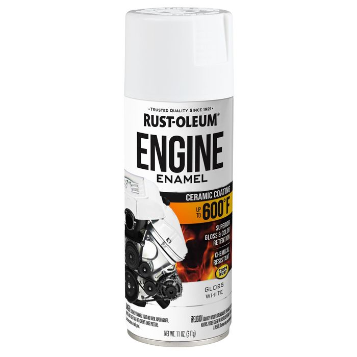 Rust-Oleum Gloss White 600 Degrees Engine Enamel Spray Paint