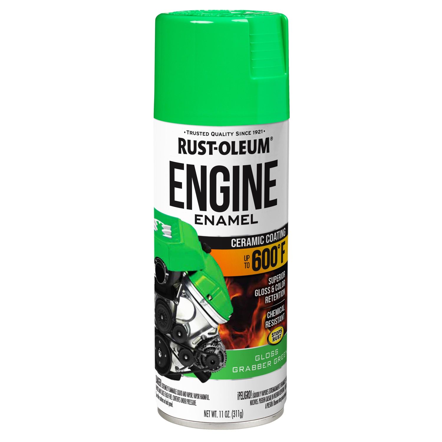 Rust-Oleum Grabber Green 600 Degree Engine Enamel Spray Paint