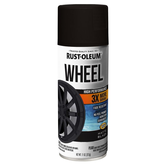 Rust-Oleum Satin Black Wheel Spray Paint