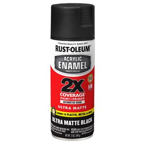 Rust-Oleum Custom Matte Black Lacquer Spray Paint