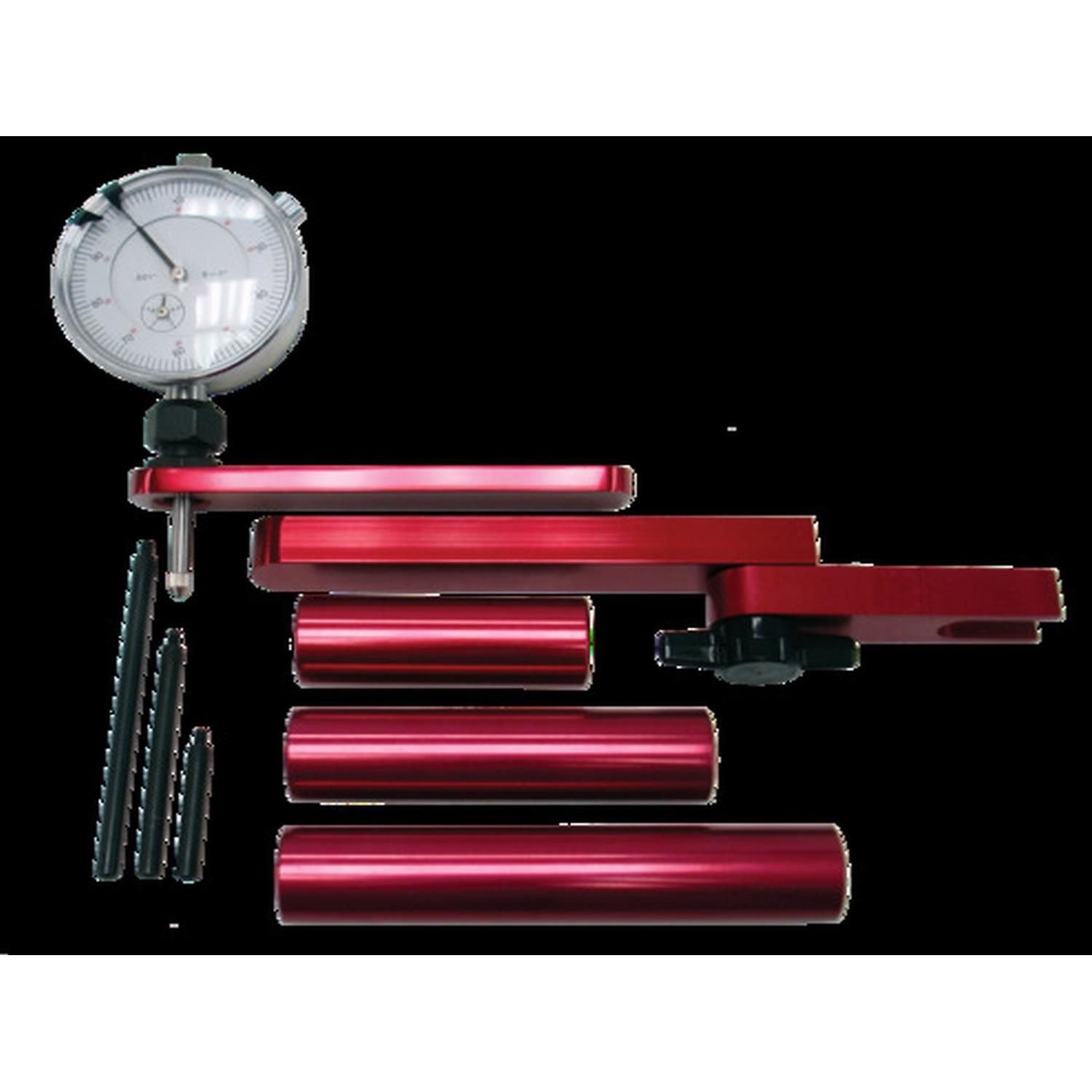 Proform Anodized Red 0 1in Pinion Depth Setting Tool with Dial Indicator