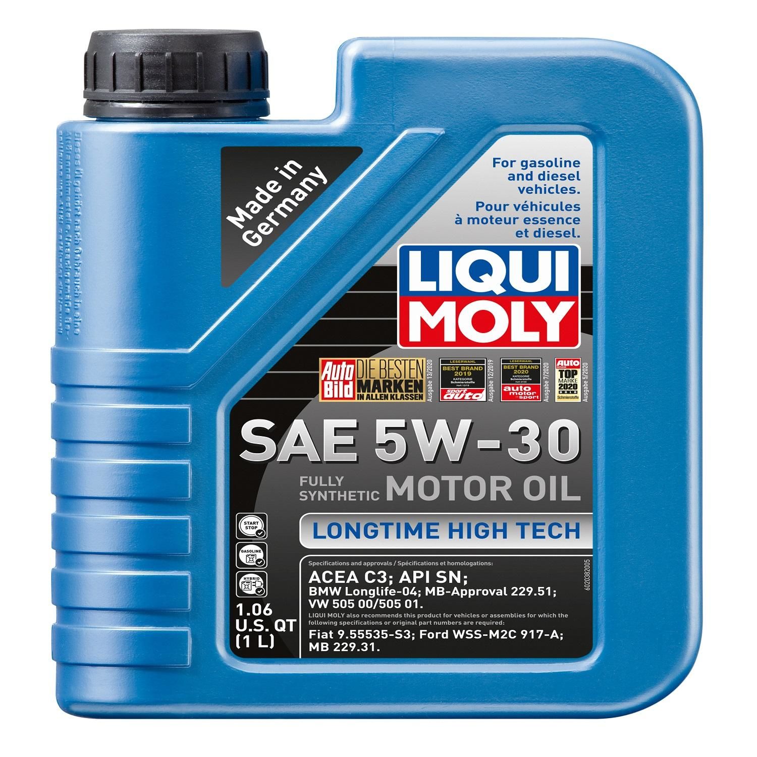 LIQUI MOLY Longtime High Tech Engine Oil Full Synthetic 5W-30 1 Liter