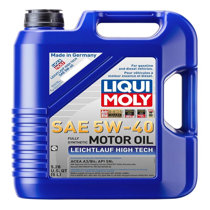 LIQUI MOLY Full Synthetic Engine Oil 5W-40 5 Liters