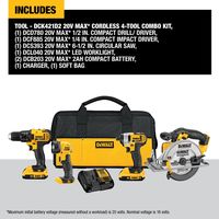 Dewalt 20 Volt MAX XR 4.0Ah 1/4in 3 Speed Impact Driver Kit