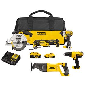 Dewalt 20 Volt Max Cordless 5-Tool Combo Kit