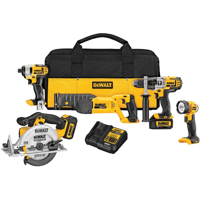 Dewalt 20 Volt MAX Premium 5 Tool Combo Kit