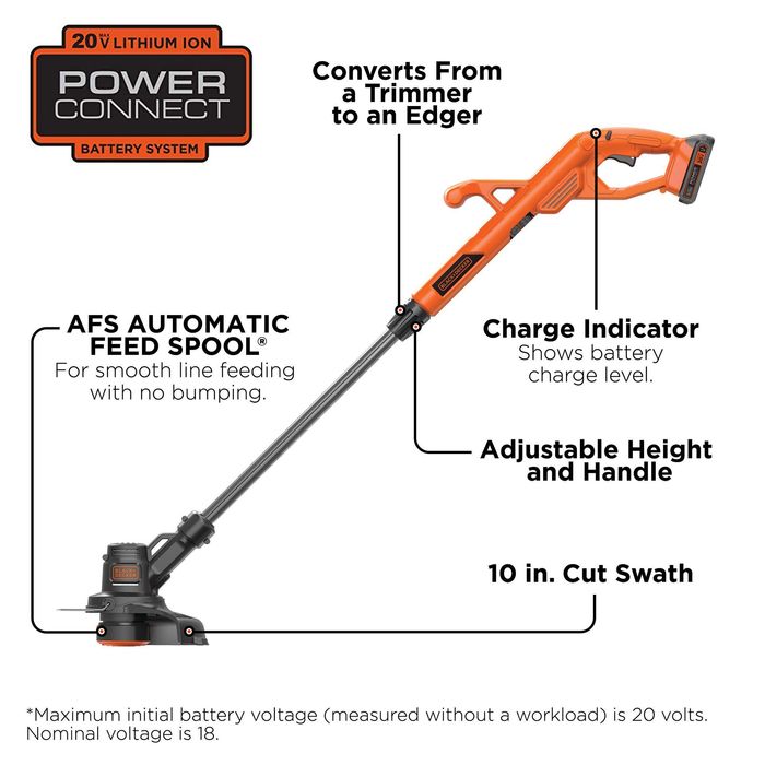 20 volt battery for black and decker weed eater hotsell