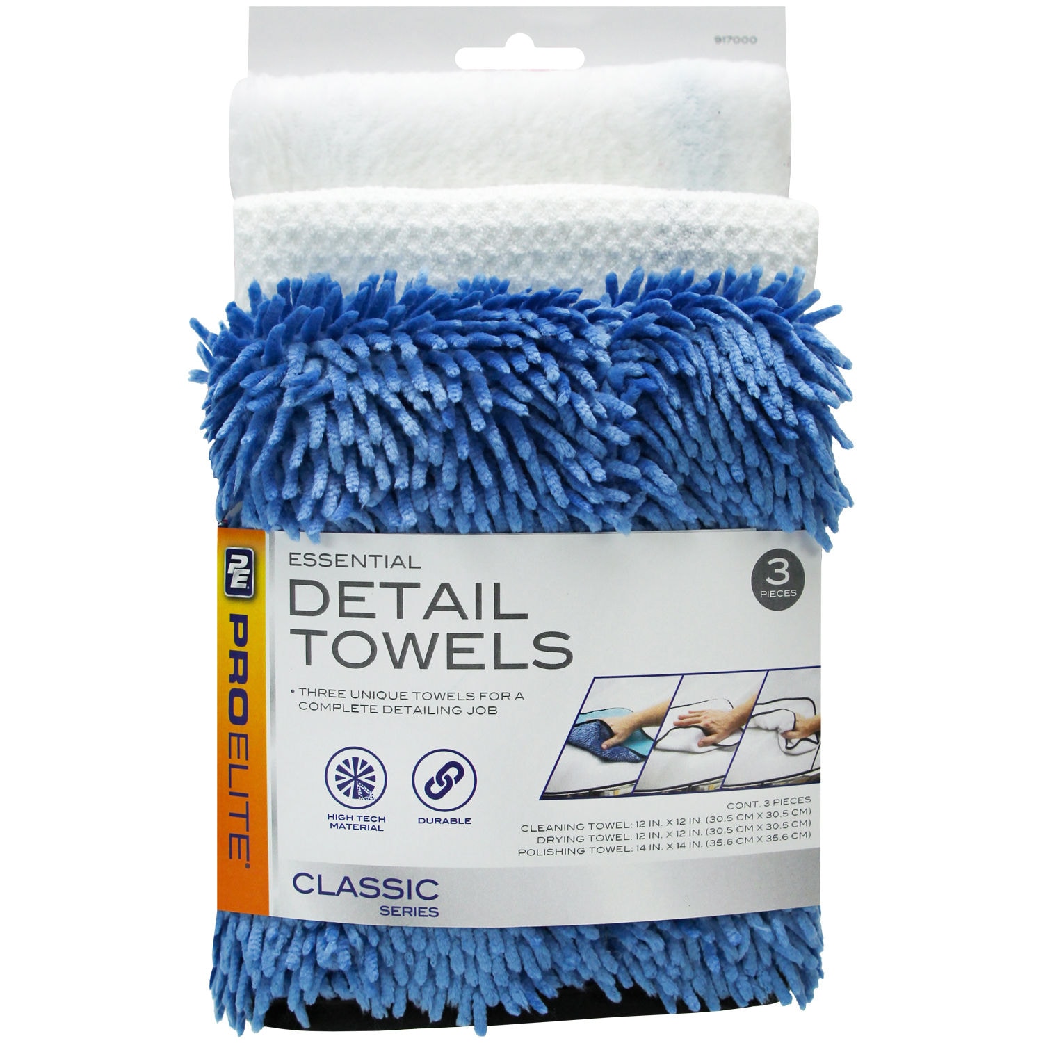 ProElite Essential Detail Microfiber Towel Assortment 3 Piece