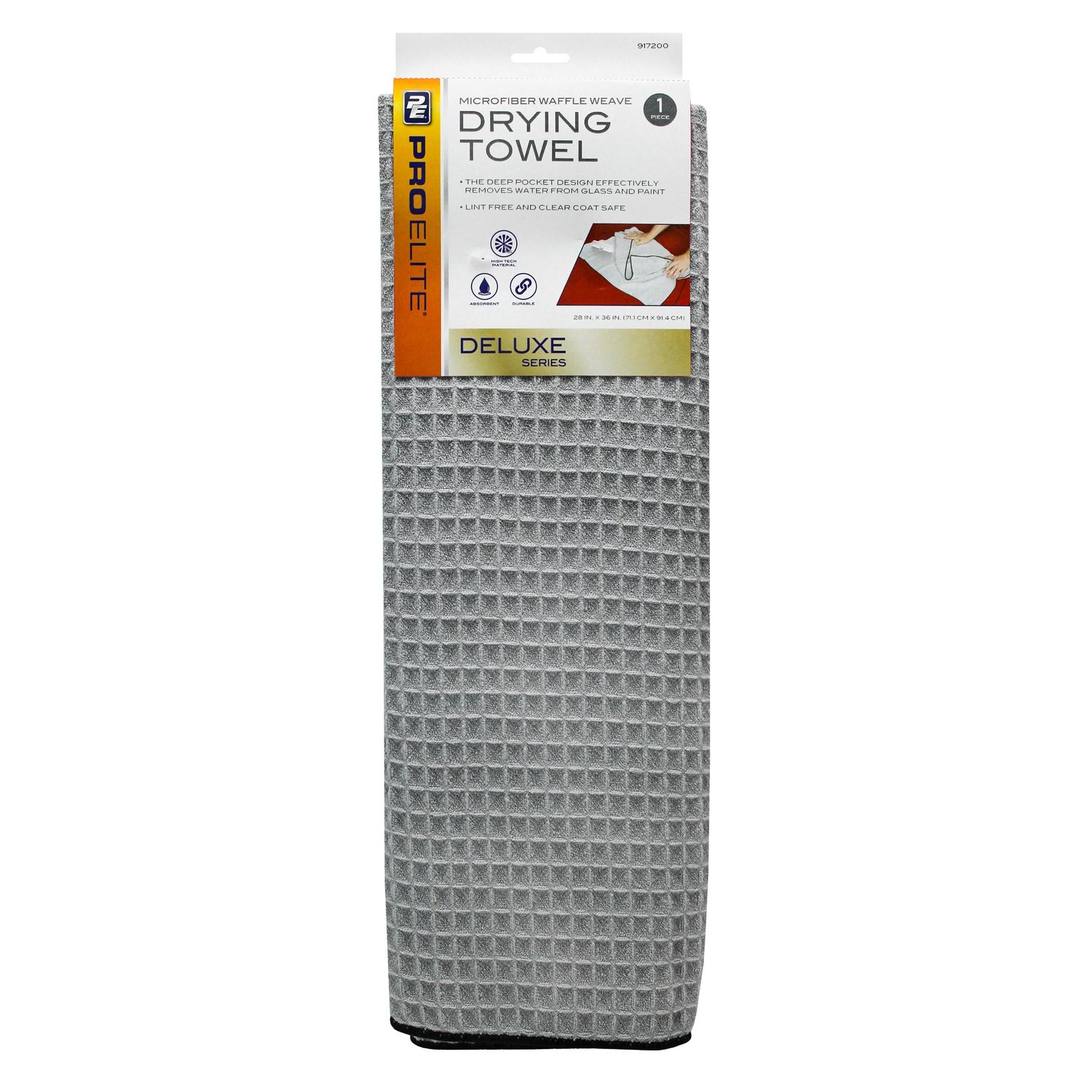 Waffle Drying Towel | Microfiber Car Drying Towel | Autofiber Gray