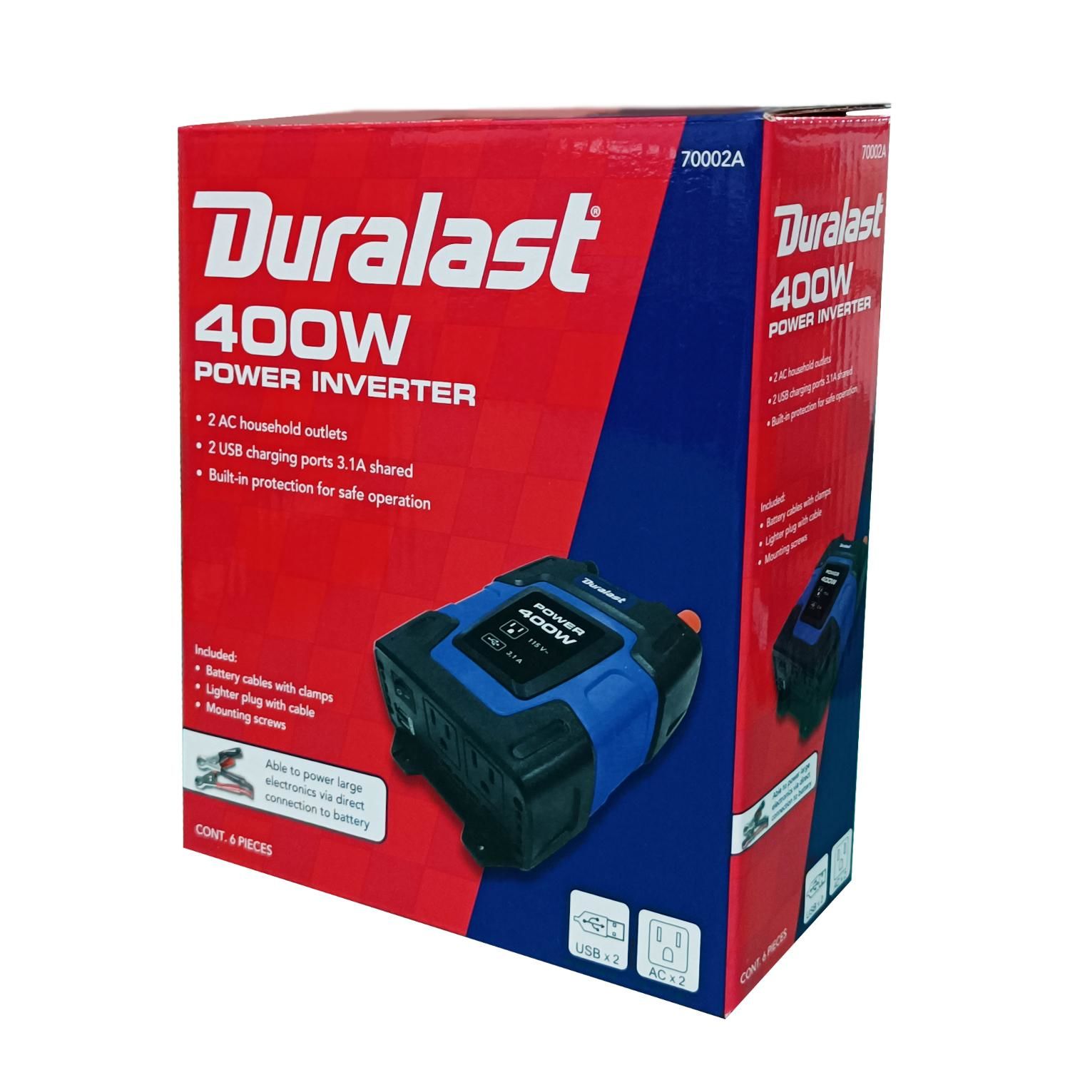 Duralast 400 Watt Mobile Power Inverter