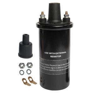 Top Street Performance HEI 50,000V Distributor Coil With Black Cap - For Oldsmobile V8 Engines