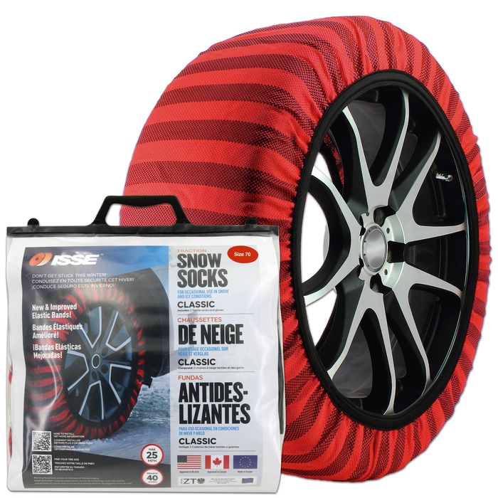 Shark Industries Red and Black Size 70 Classic Snow Tire Sock