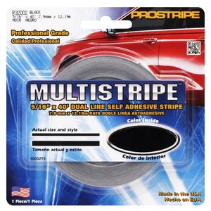 Prostripe Black 5/16in X 40ft Twin Stripe Pinstriping